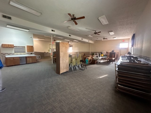 Large fellowship hall/open meeting area